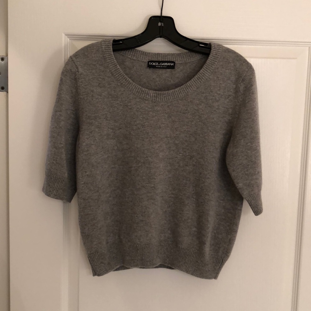 Dolce & Gabbana Gray Cashmere Sweater EUC